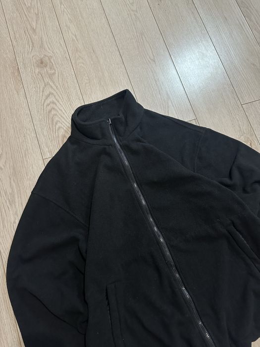 Базова чорна фліска чоловіча флісова кофта оверсайз oversize m l , м л