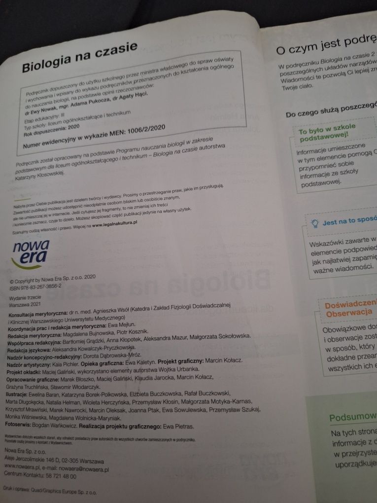 Biologia na czasie 2. Podręcznik