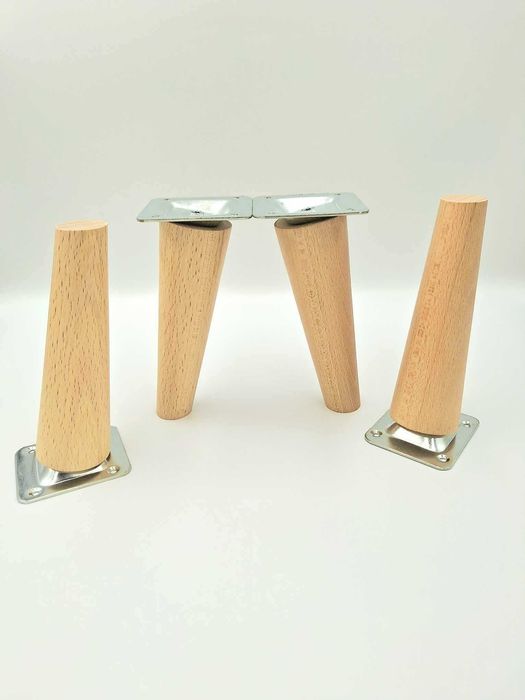 Nogi meblowe bukowe olejowosk toczone z blachą Producent!