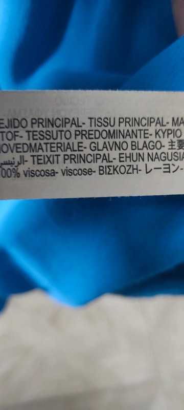 Bluzka tunika Massimo Dutti L wiskoza, lyocell, bawełna