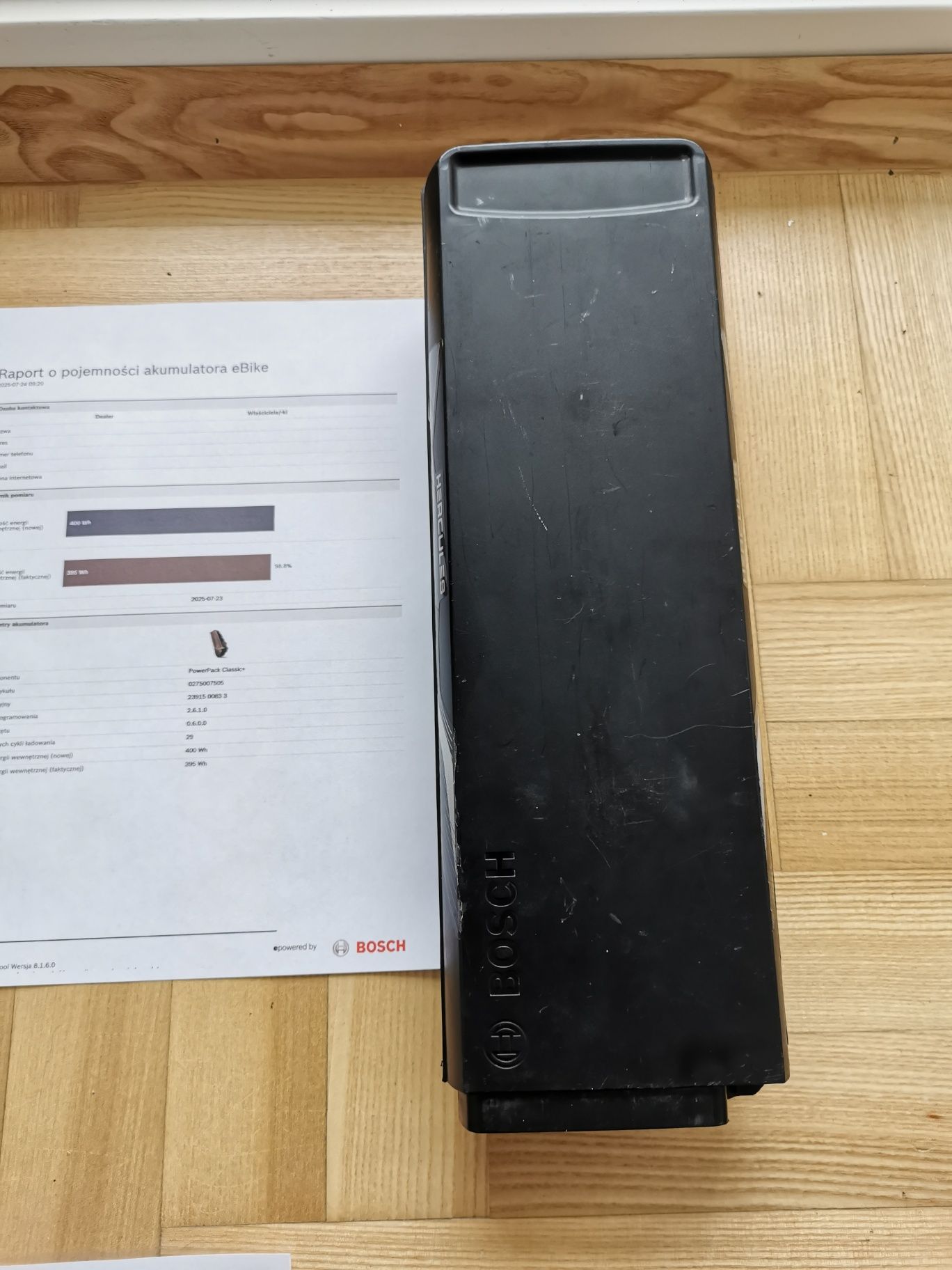 Bateria do roweru Bosch Powerpack 400 Classic