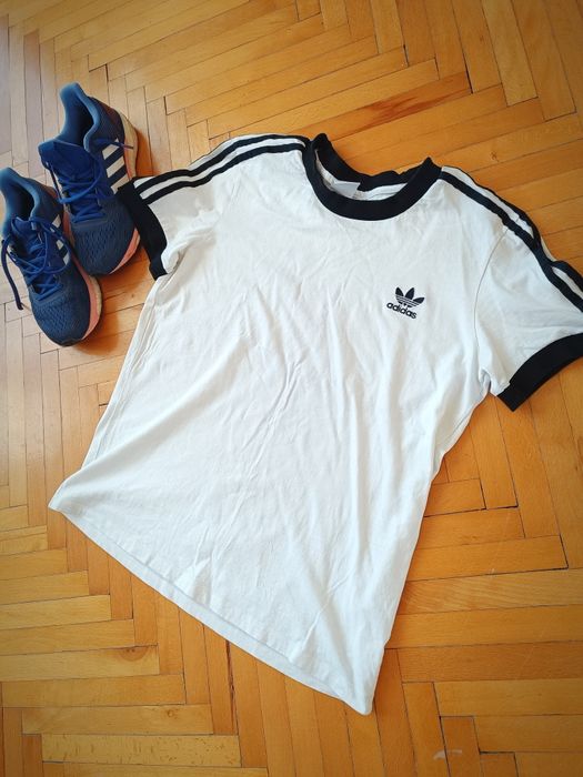 Koszulka damska adidas M biało-czarna