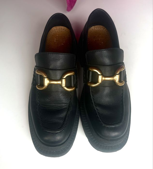 Mokasyny loafersy Gino Rossi 38 skórzane skóra