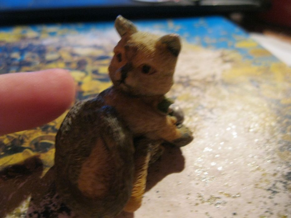 на подарок сувенир кот кошка керамика статуэтка фигурка с бубенчиком