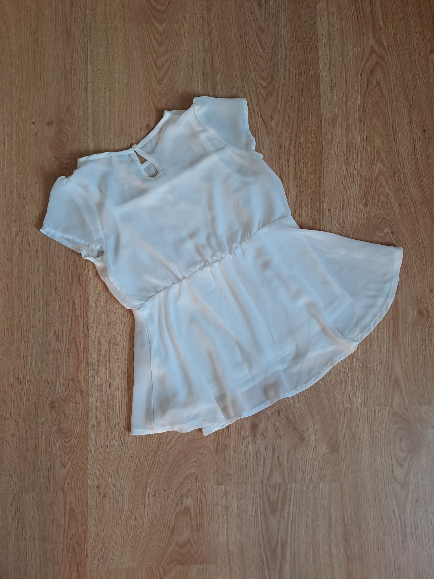 Біла блуза туніка сорочка Zara Reserved 6-7р/116-122см