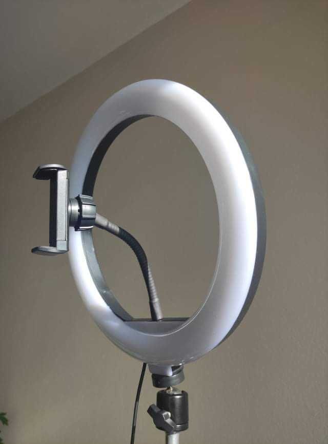 Pierścieniowa lampa LED Premium, xxl, statyw tripod, selfie, makijaż