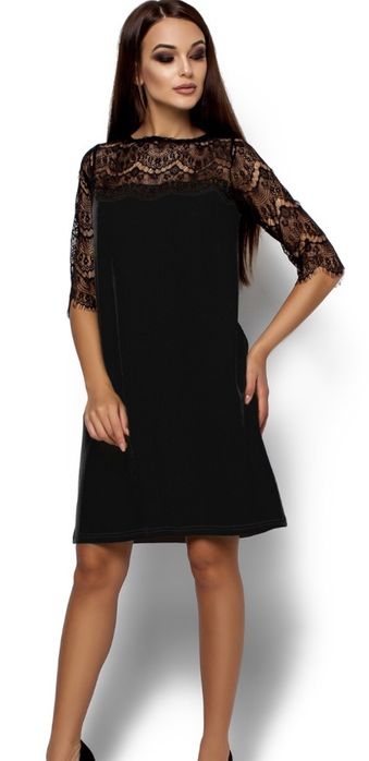 Платье черное размер S