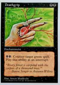 Magic the Gathering  - Deathgrip - 5th Edition