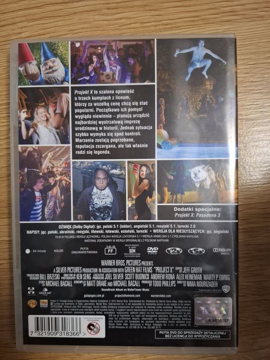 Film komedia projekt x na dvd
