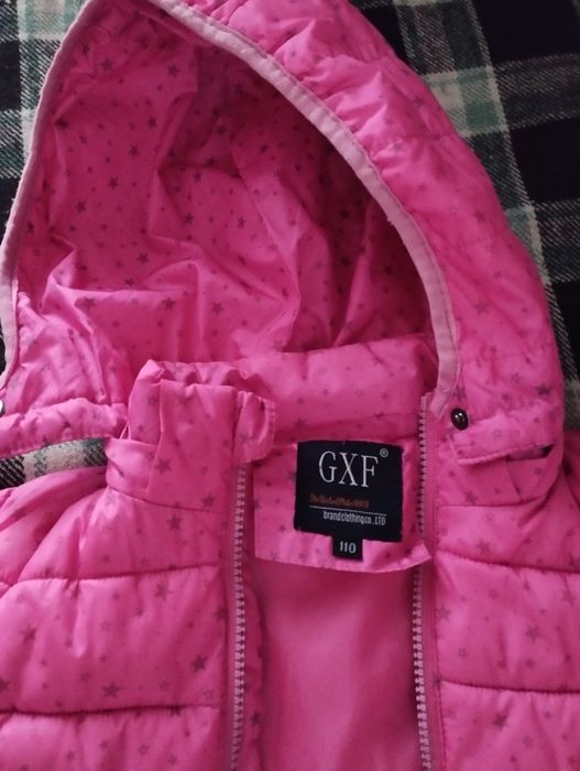 Куртка для дівчинки рожева, весна, осінь. Ріст 110