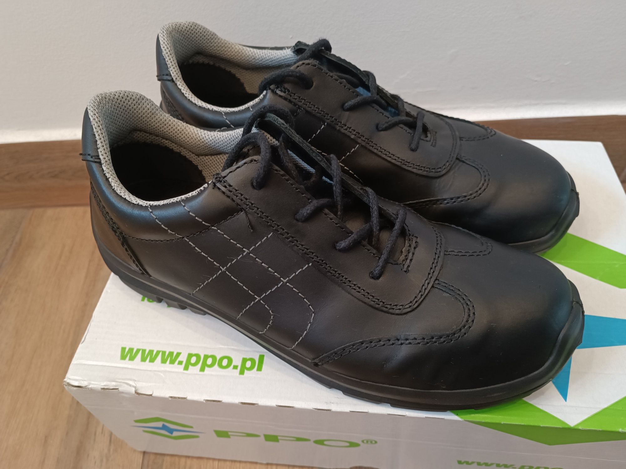 Buty robocze bezpieczne BHP skórzane PPO r. 41 model 504