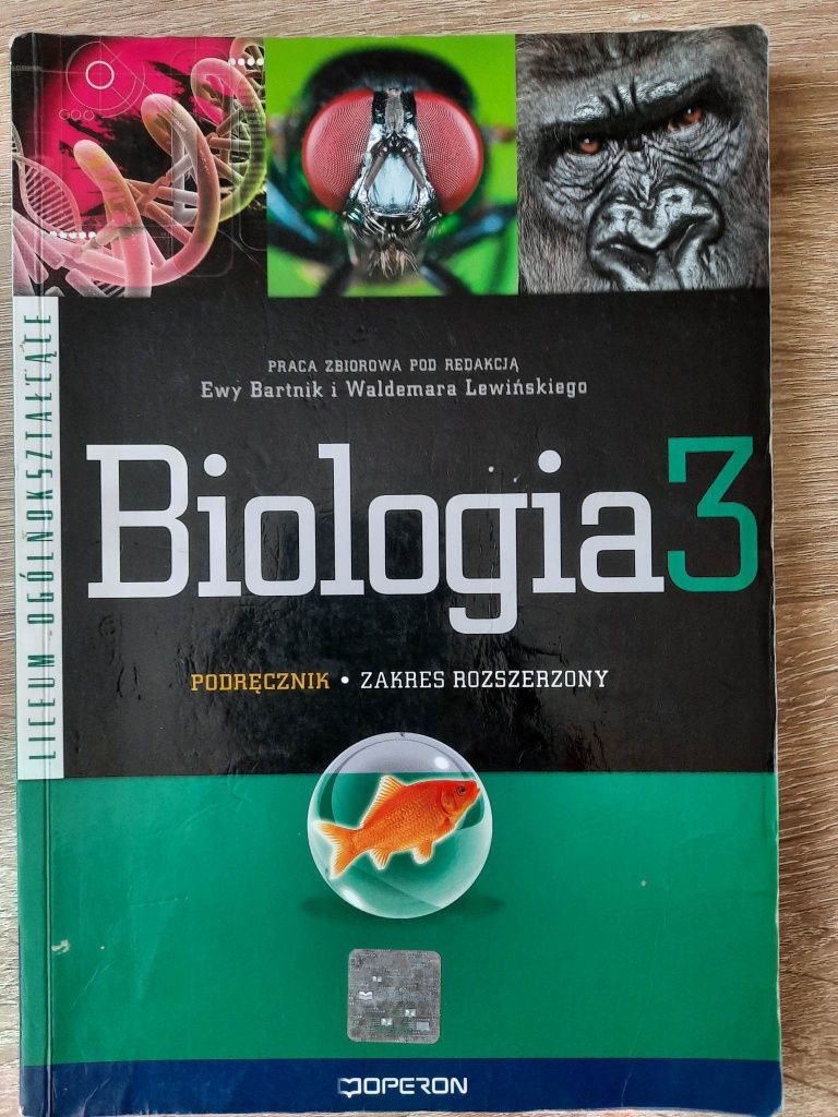 Biologia Liceum Operon, zakres rozszerzony, podręczniki plus ćwiczenia