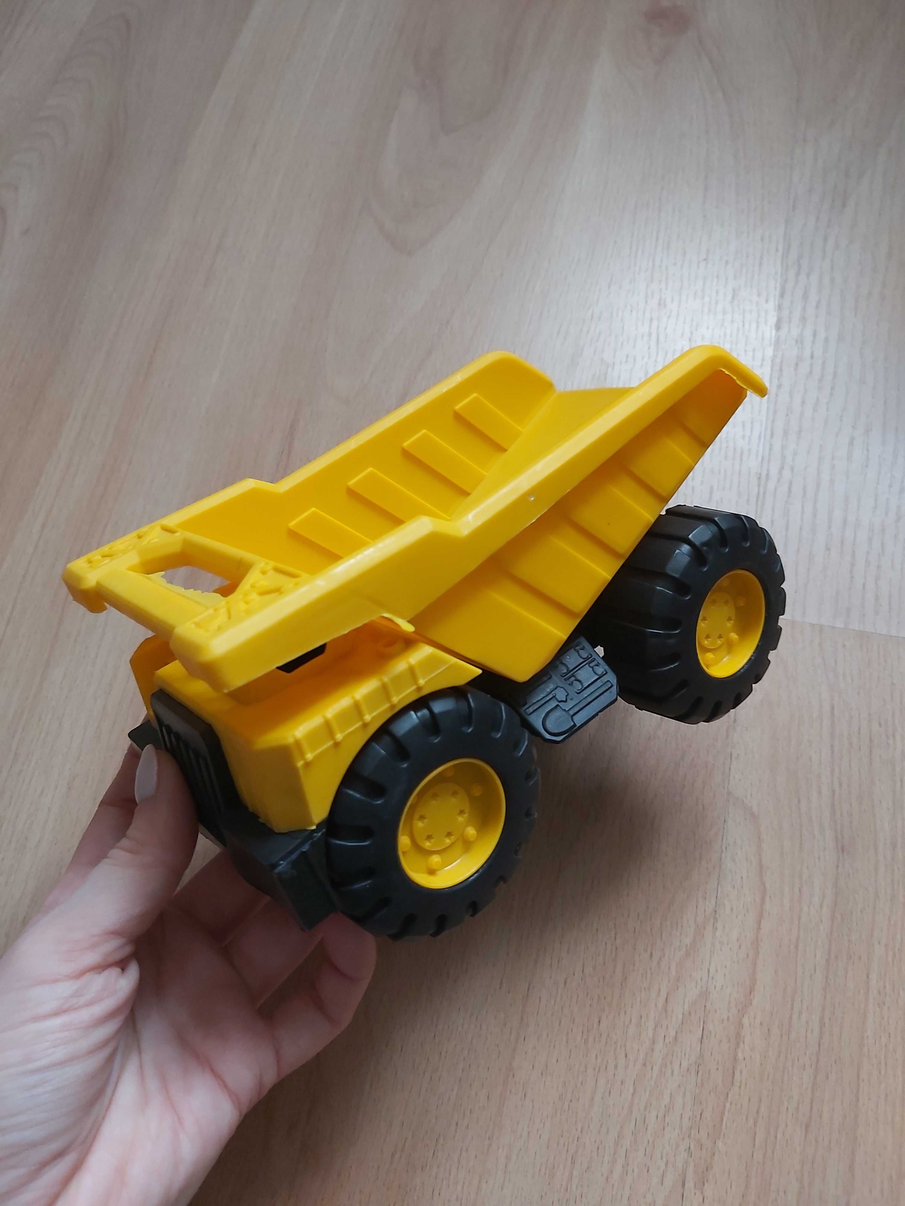 Żółte autko wywrotka pojazd zabawka dla dziecka chłopca