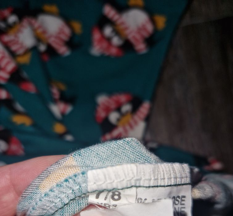 Новорічна сукня з пінгвінами для дівчинки,платье новогоднее на 7-8 лет