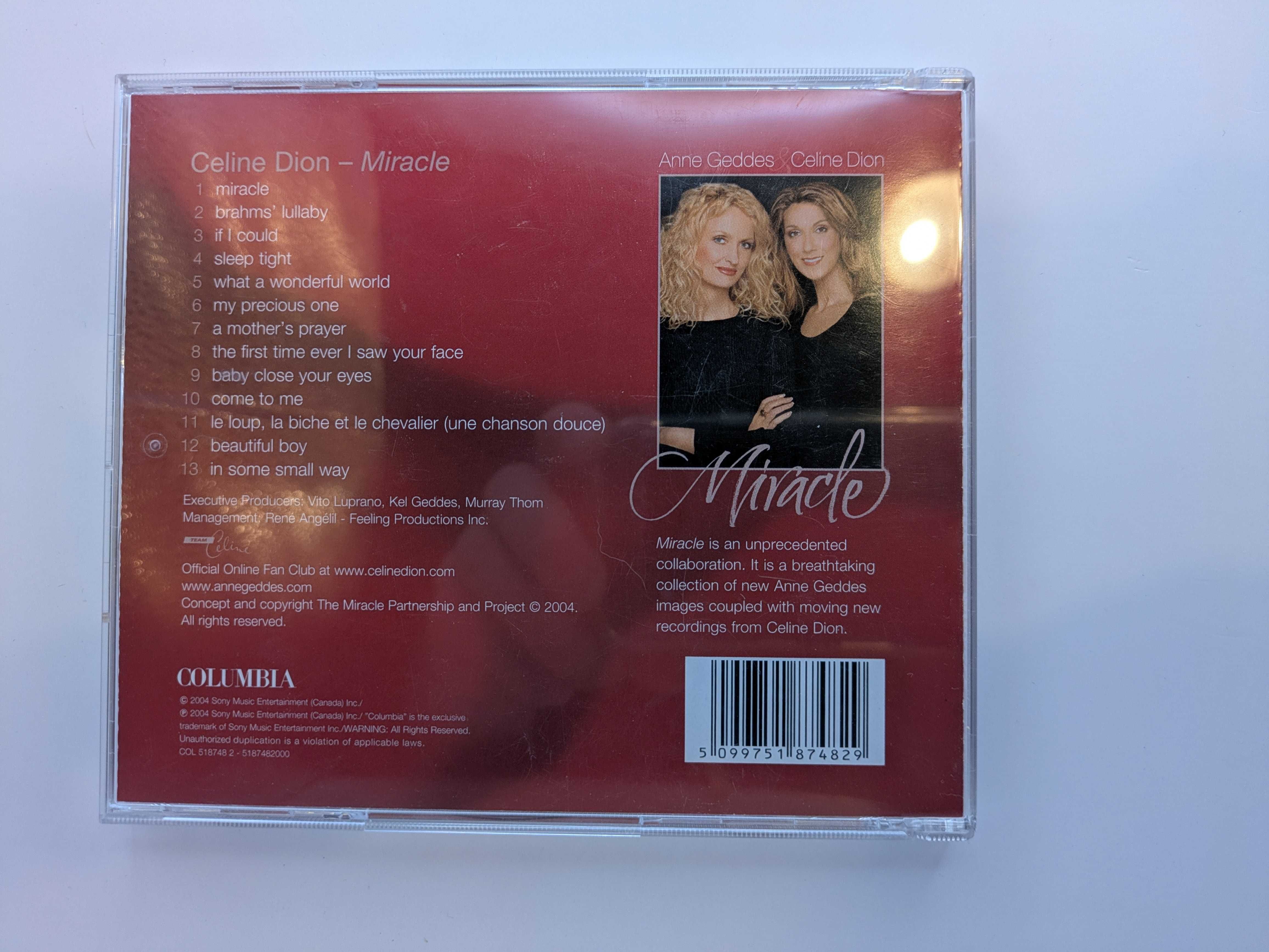 Celine Dion & Anne Geddes – Miracle - CD