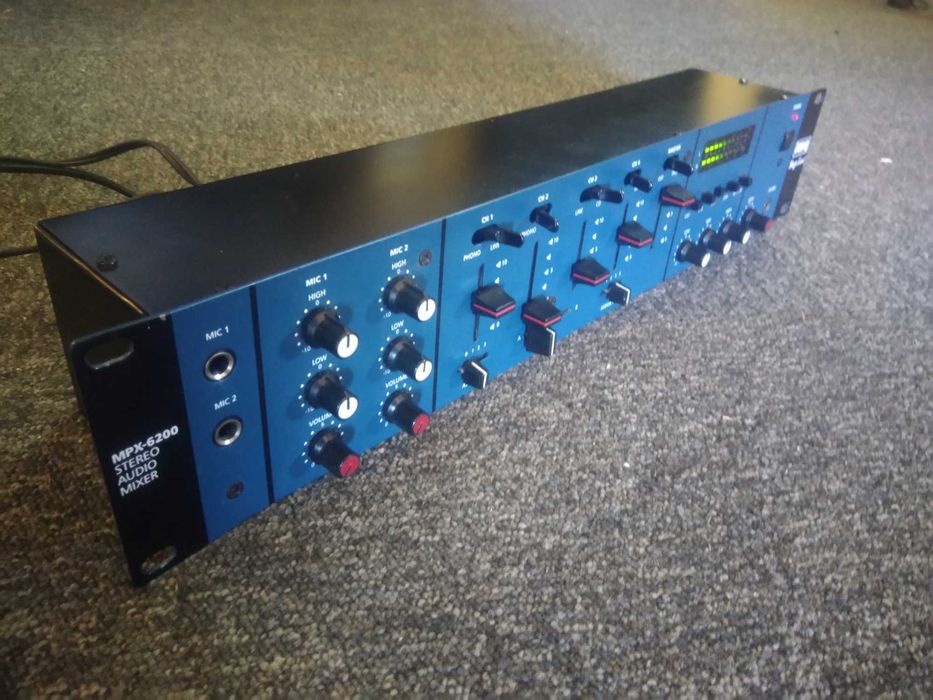 IMG Stage Line MPX-6200 Stereo Audio Mixer Mesa Mistura DJ
