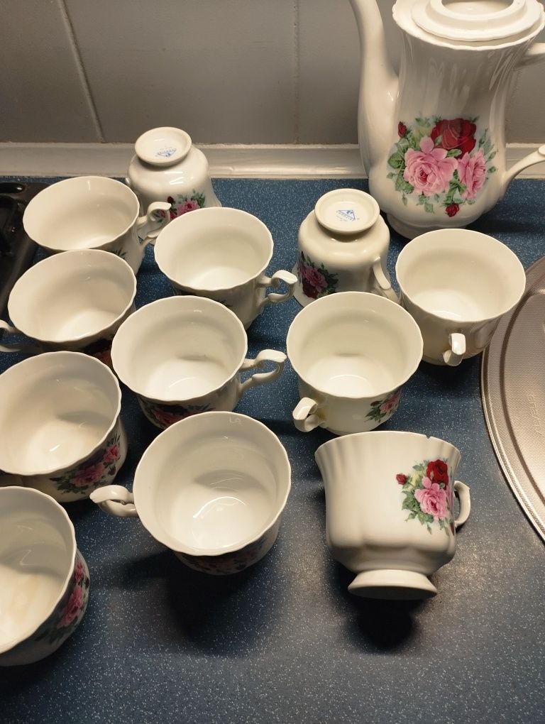 Zestaw kawowy porcelana chodzieska