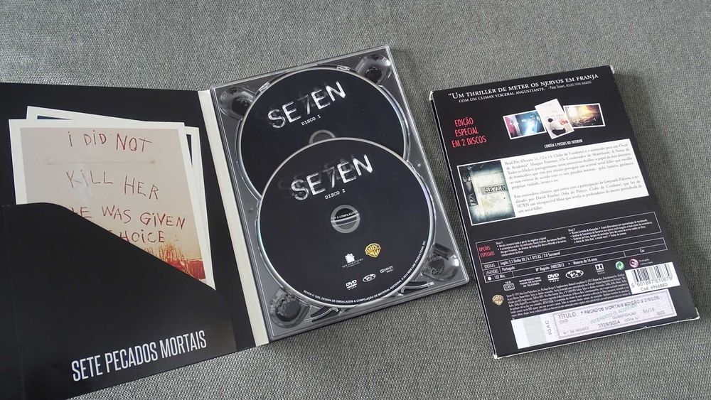 DVD Seven - 7 Pecados Mortais - Digipack Slim . Ed. Especial 2 DVDS