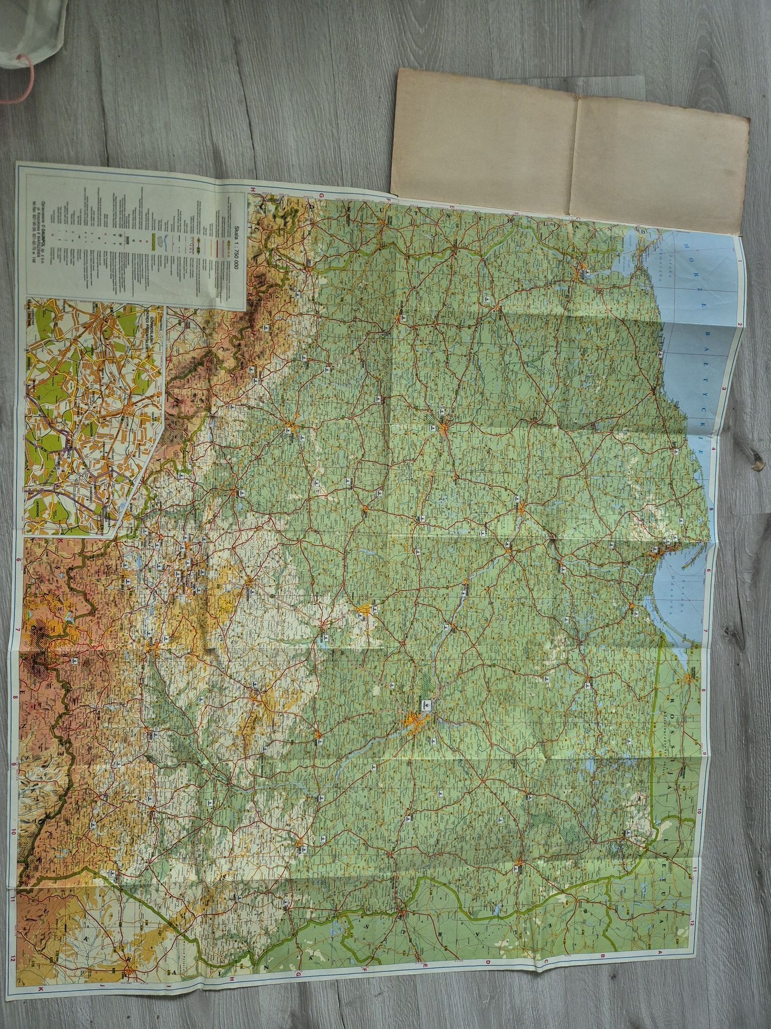 Mapa Polski Renault 1:750000