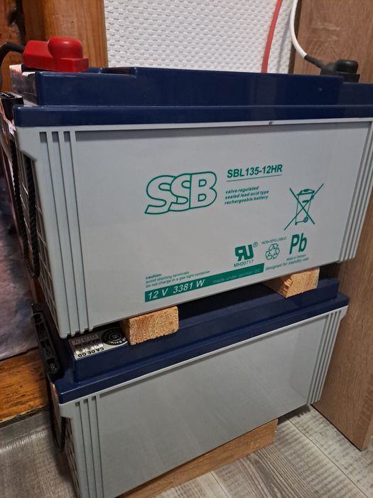 Акумулятори ssb 135 - 2шт - для інверторів