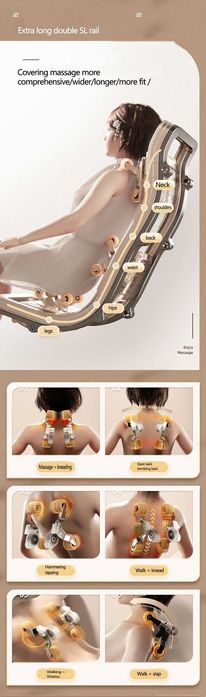 Fotel masujący VELRO K5, funkcja SL-TRACK ! RATY 0%, salon sprzedaży