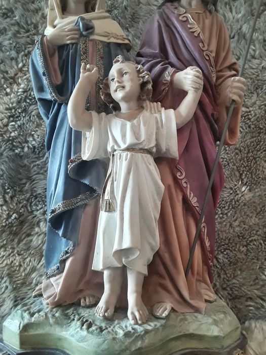 Menino Jesus Maria e José - arte sacra