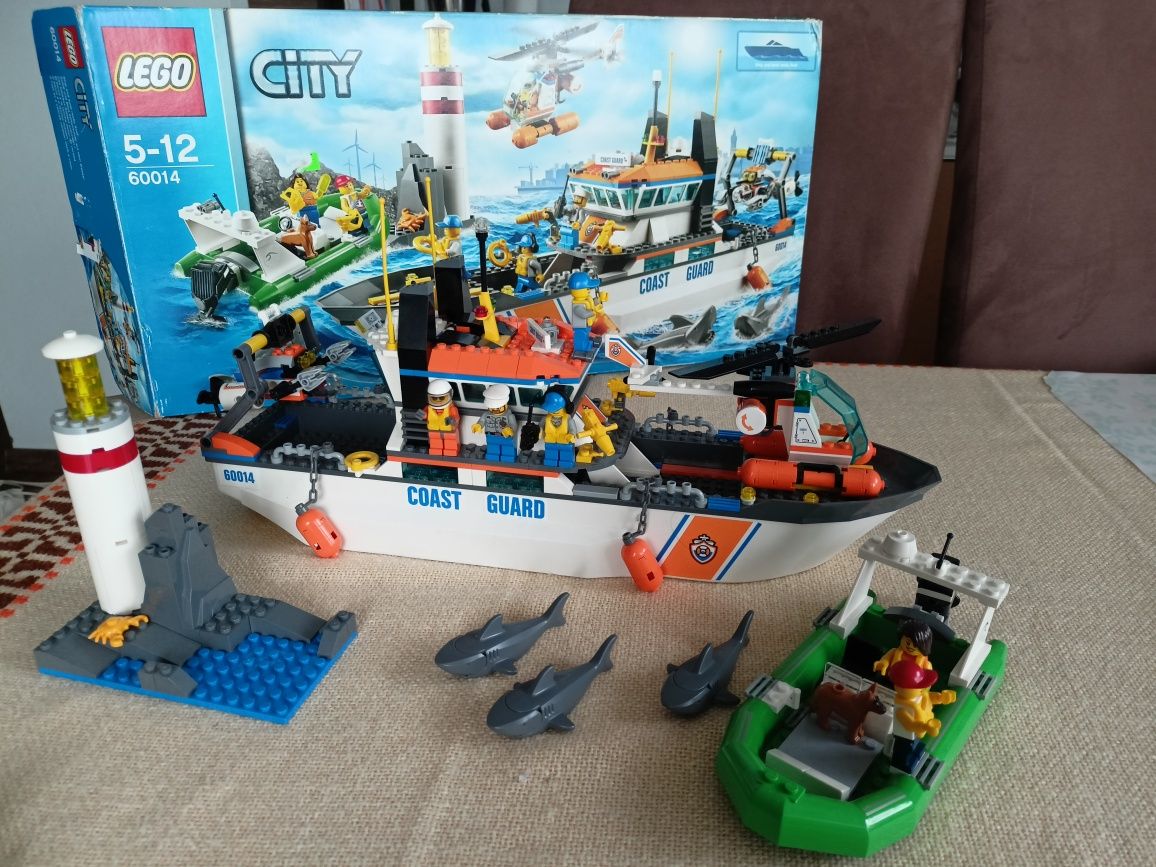 LEGO 60014 kompletny z pudełkiem straż przybrzezna