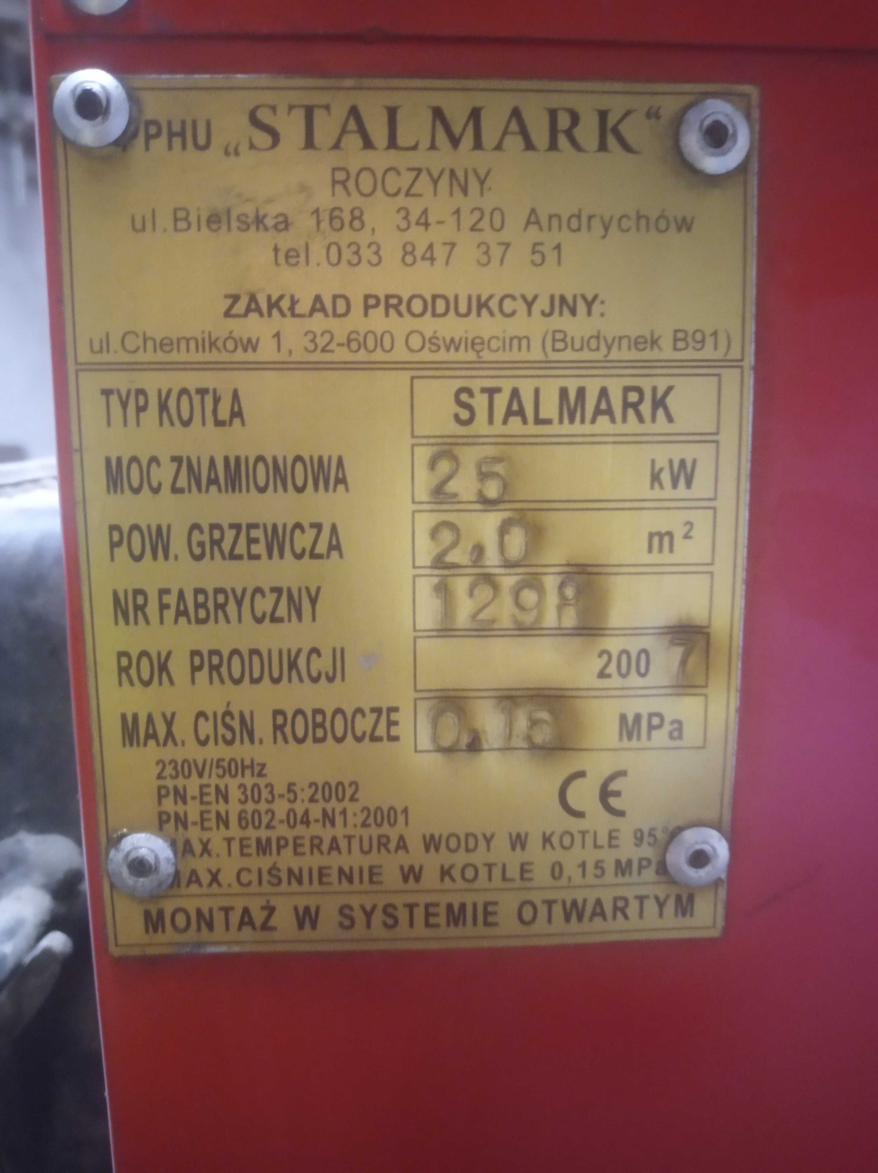 Piec Stalmark 25 kW ze sterownikiem używany