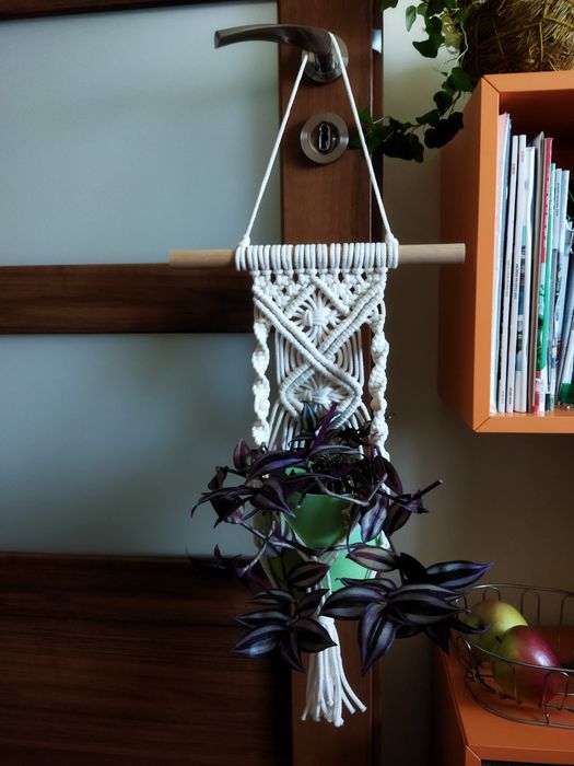 Lampion boho / kwietnik / makrama / na prezent