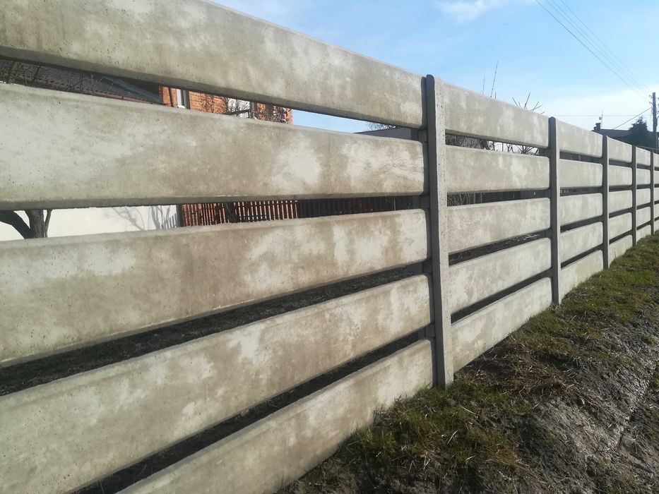 Płyty betonowe ogrodzeniowe, płot, ogrodzenia betonowe - Producent