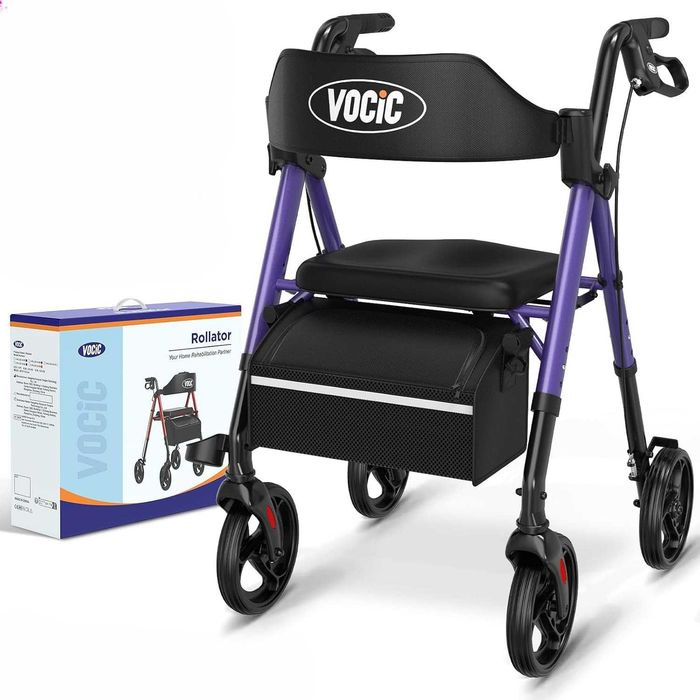 Balkonik Chodzik Rehabilitacyjny VOCIC z siedziskiem i hamulcami