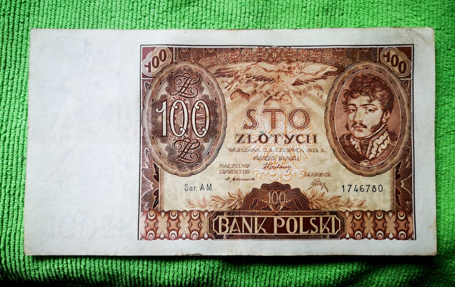 Banknot 100zl 1932r serii AM