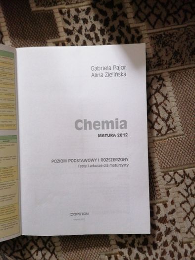 Książka – OPERON matura chemia 2012