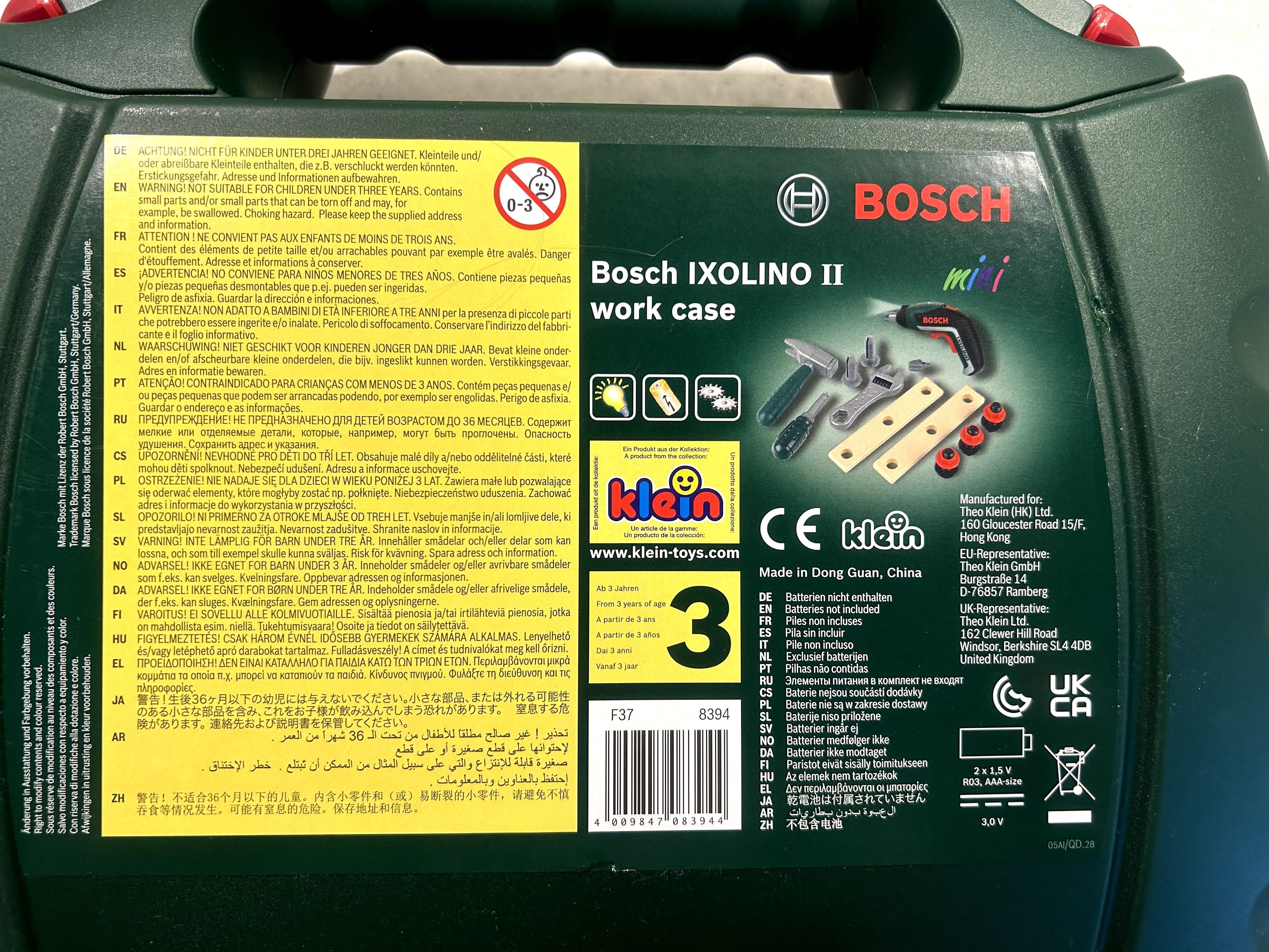 Klein-Bosch Nr 8394 walizka z wkrętarką elektryczną Ixolino II - NOWA