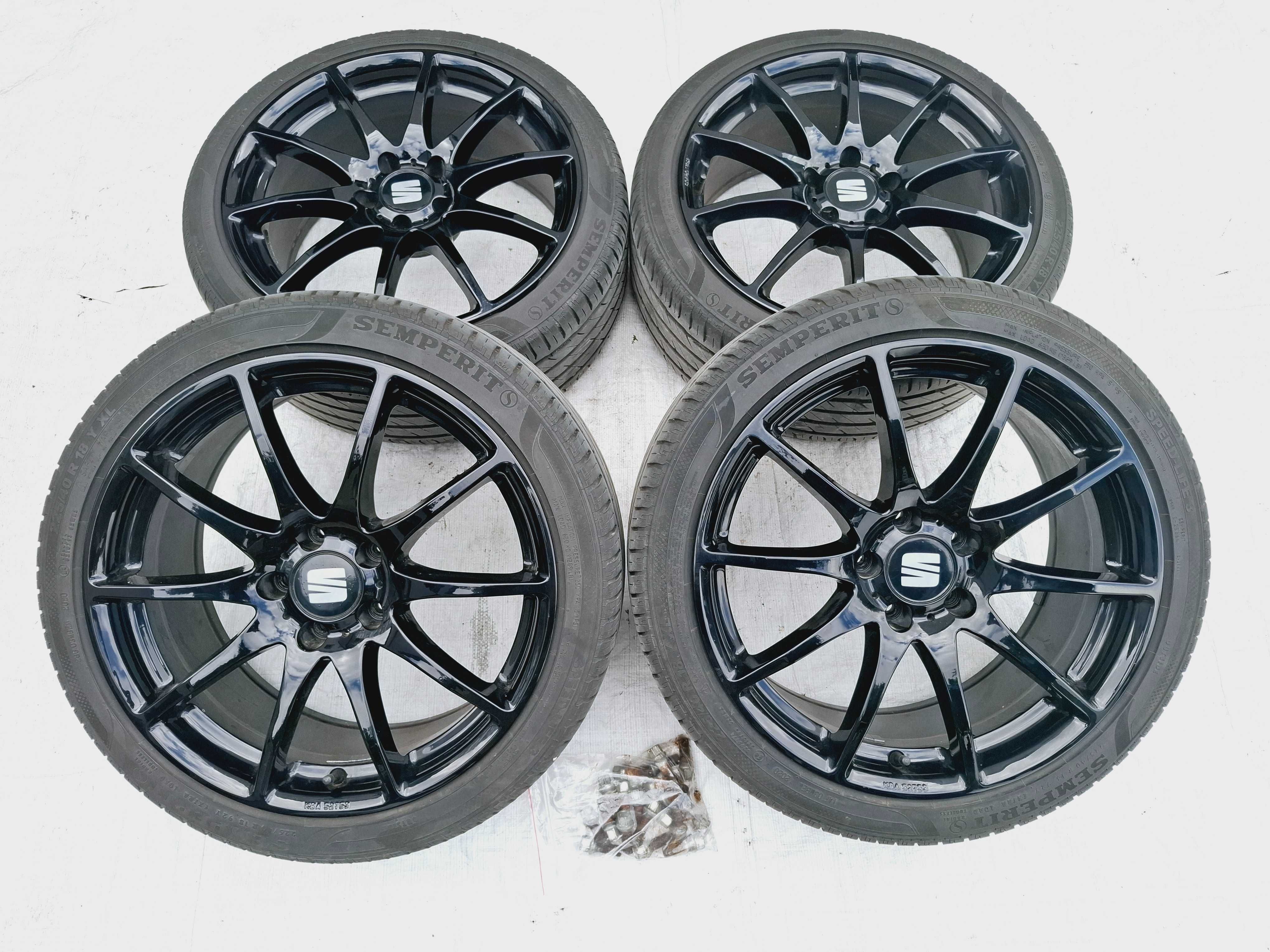 koła felgi aluminiowe z oponami seat leon iii 3 st fr cupra 225/40/18