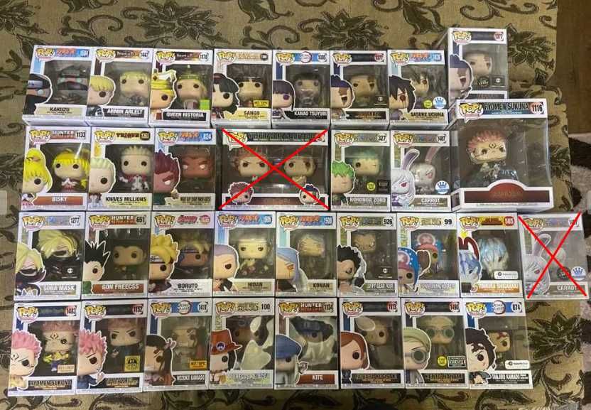 Funko pop anime (naruto,jujutsu,one piece and more)