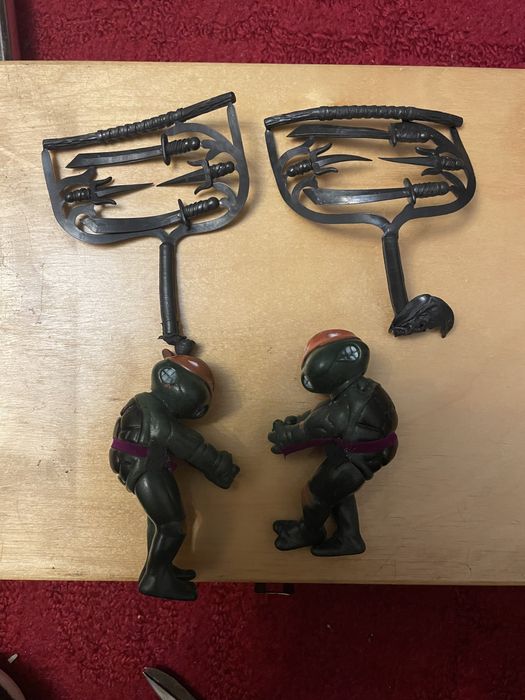 Figurki Żółwie ninja bootleg PRL