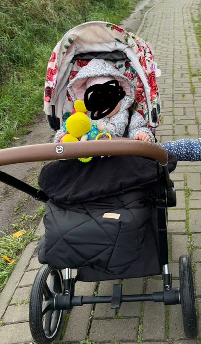 Pół śpiworek jesienny zimowy Beztroska czarny