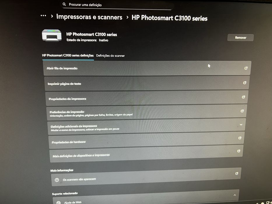 Impressora Multifuncional HP Photosmart C3100 Series
