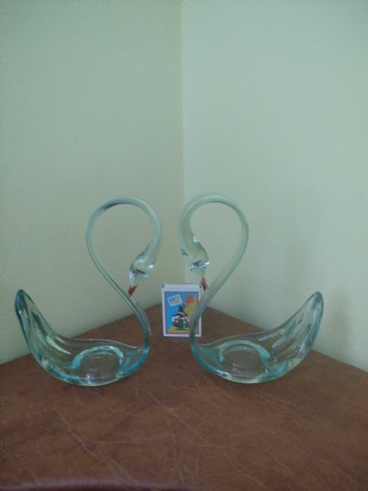 Лебеді скляні комплект 2 шт. сувенір