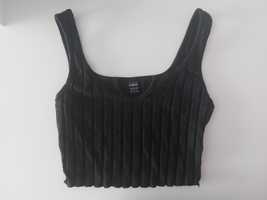 Prążkowany crop top Shein