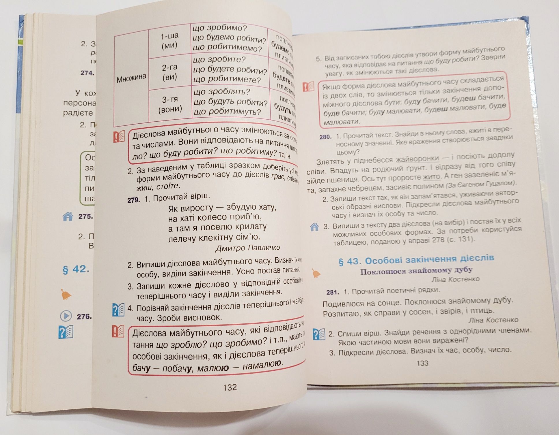 Л.Варзацька  " Українська мова та читання " 4 клас,  1  частина