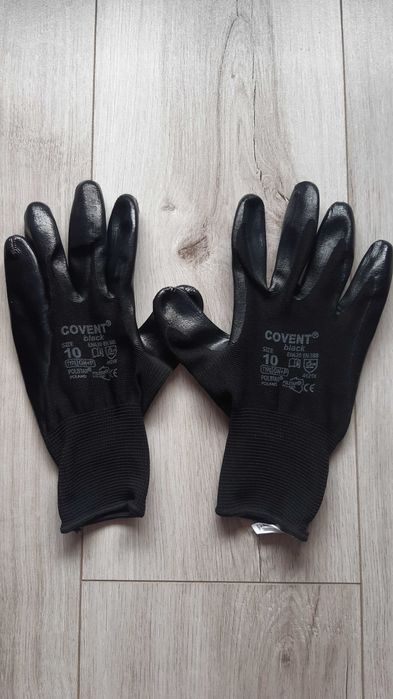 Rękawice Nitrylowe  COVENT BLACK rozm.10 - 25 par