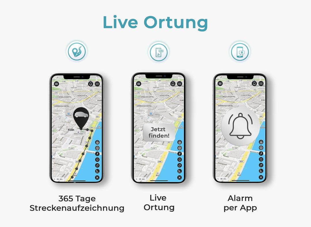 SALIND 20 GPS Tracker 4G para carros, máquinas, barcos - incl. ímã - a