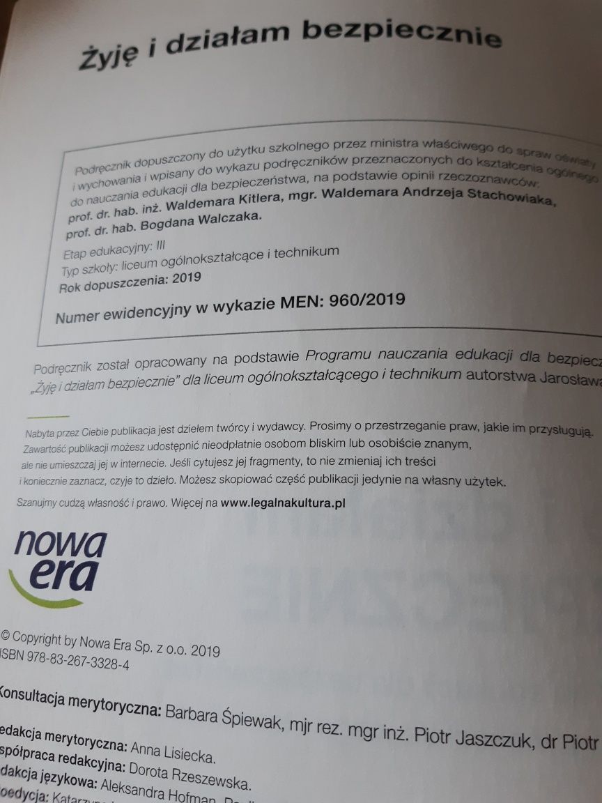 Żyję i działam bezpiecznie kl.1
