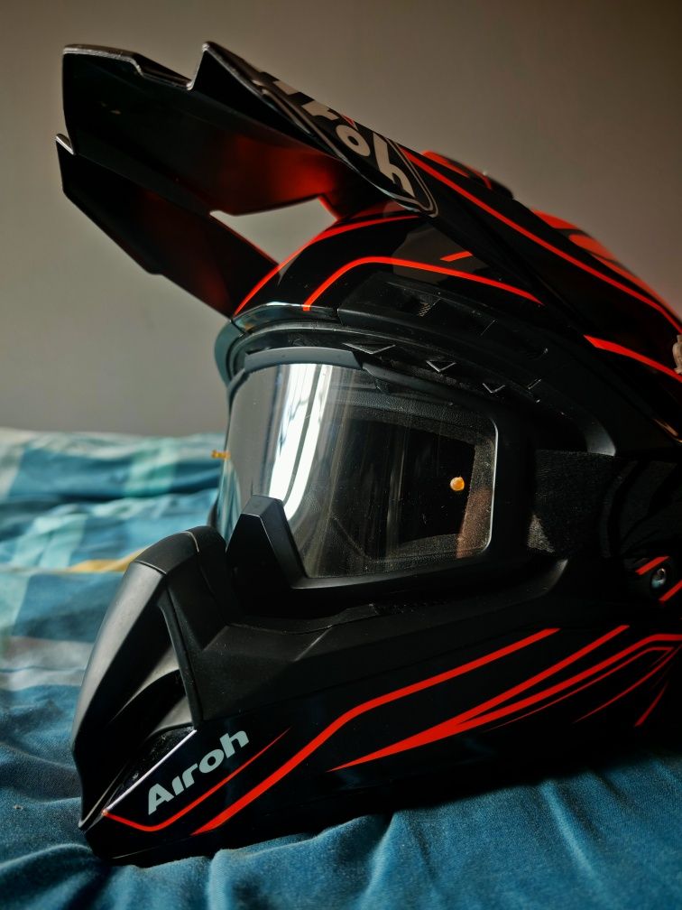 Kask Airoh M + gogle  cross enduro ktm bdb ls2