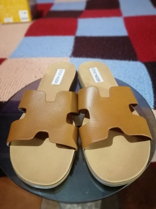 Шкіряні шльопанці Steve Madden