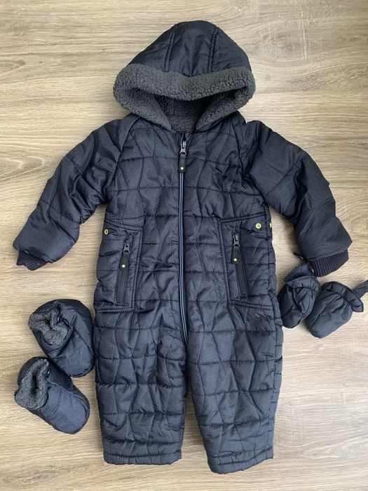 Теплий зимовий комбінезон  Mothercare 6-9,68-74, 74-80 9-12 місяців