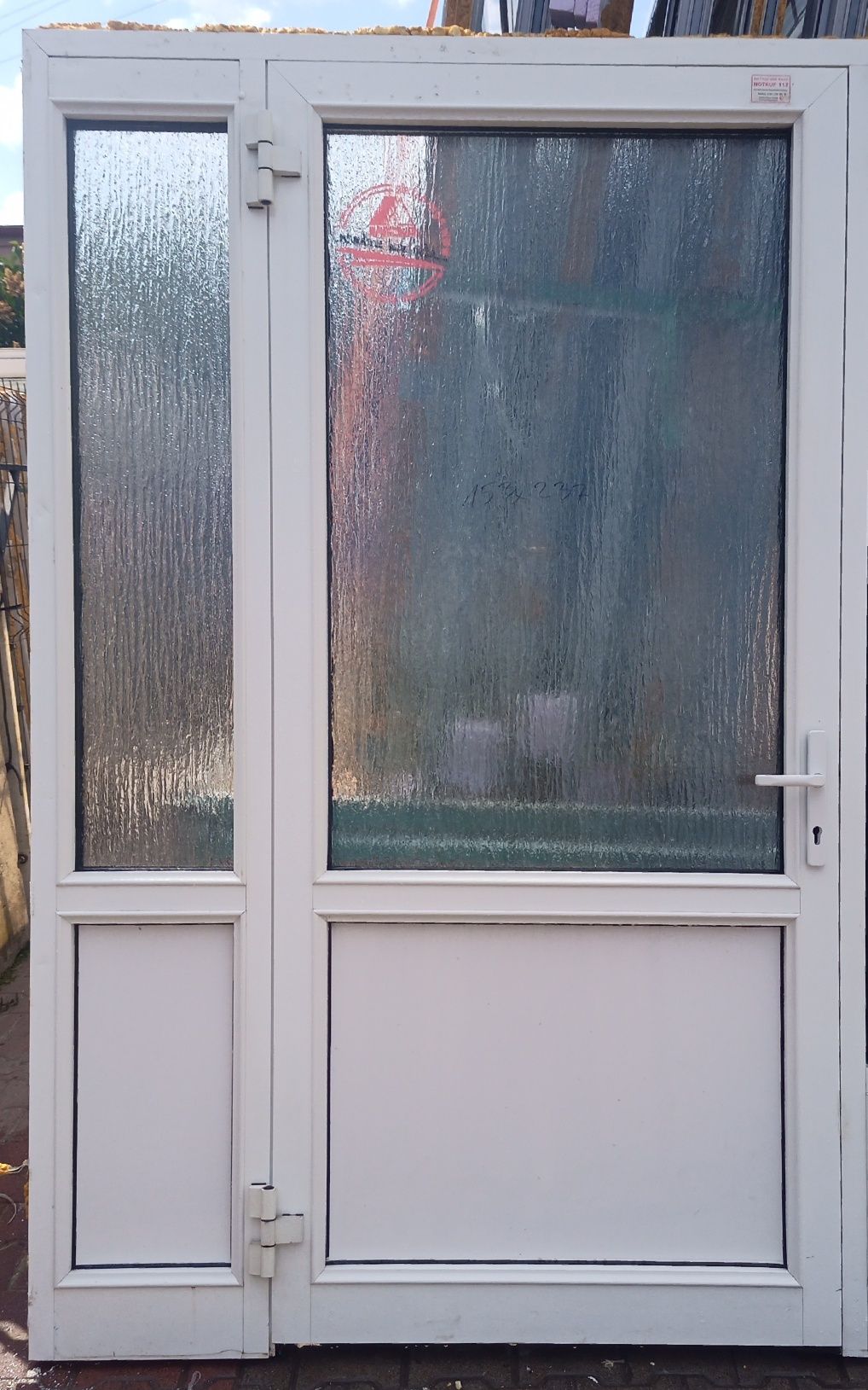 KR HAUS Drzwi 153x237 zewnętrzne alu ciepłe używane okna okno POZNAŃ