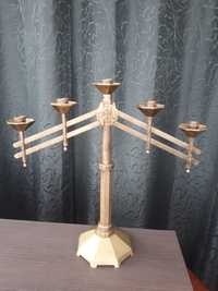 Arte Sacra/ candelabro de bronze